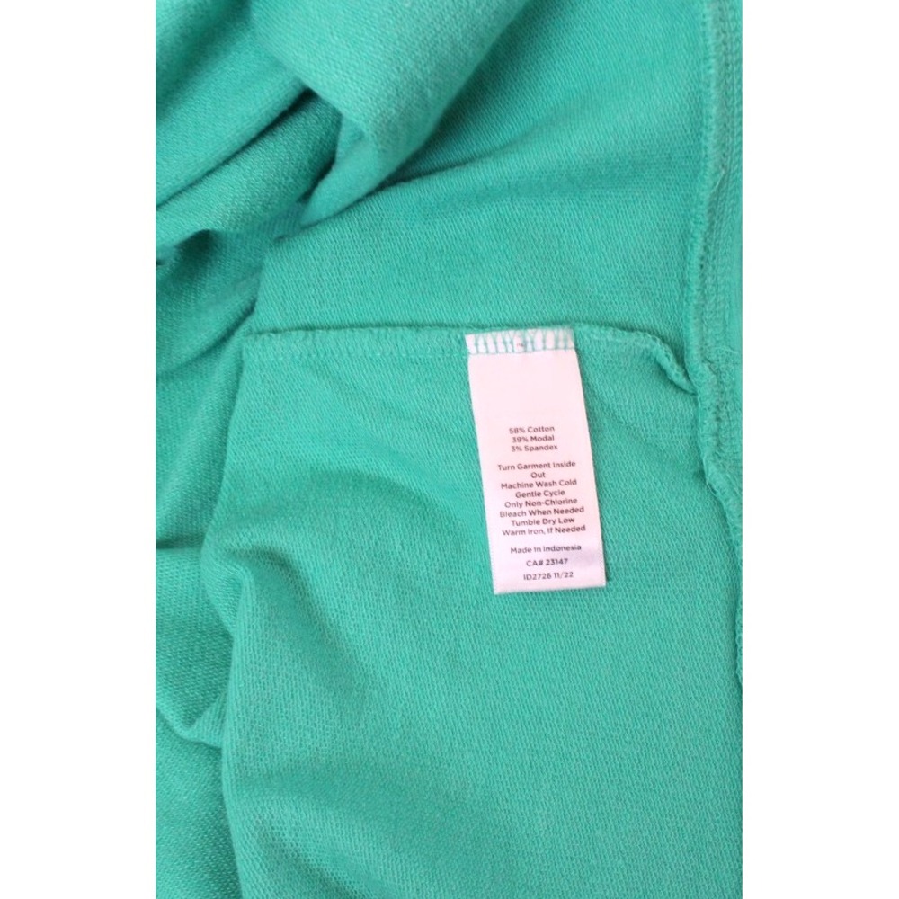 T By Talbots Long Sleeve Shirt Top Women's Teal Stretch Casual Beach UPF 50 Med - Picture 6 of 10